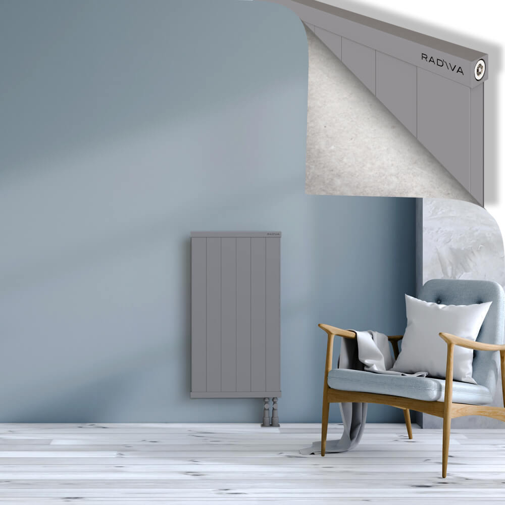 Rio Dekoratif Alüminyum Radyatör 900x604 Gri - 3