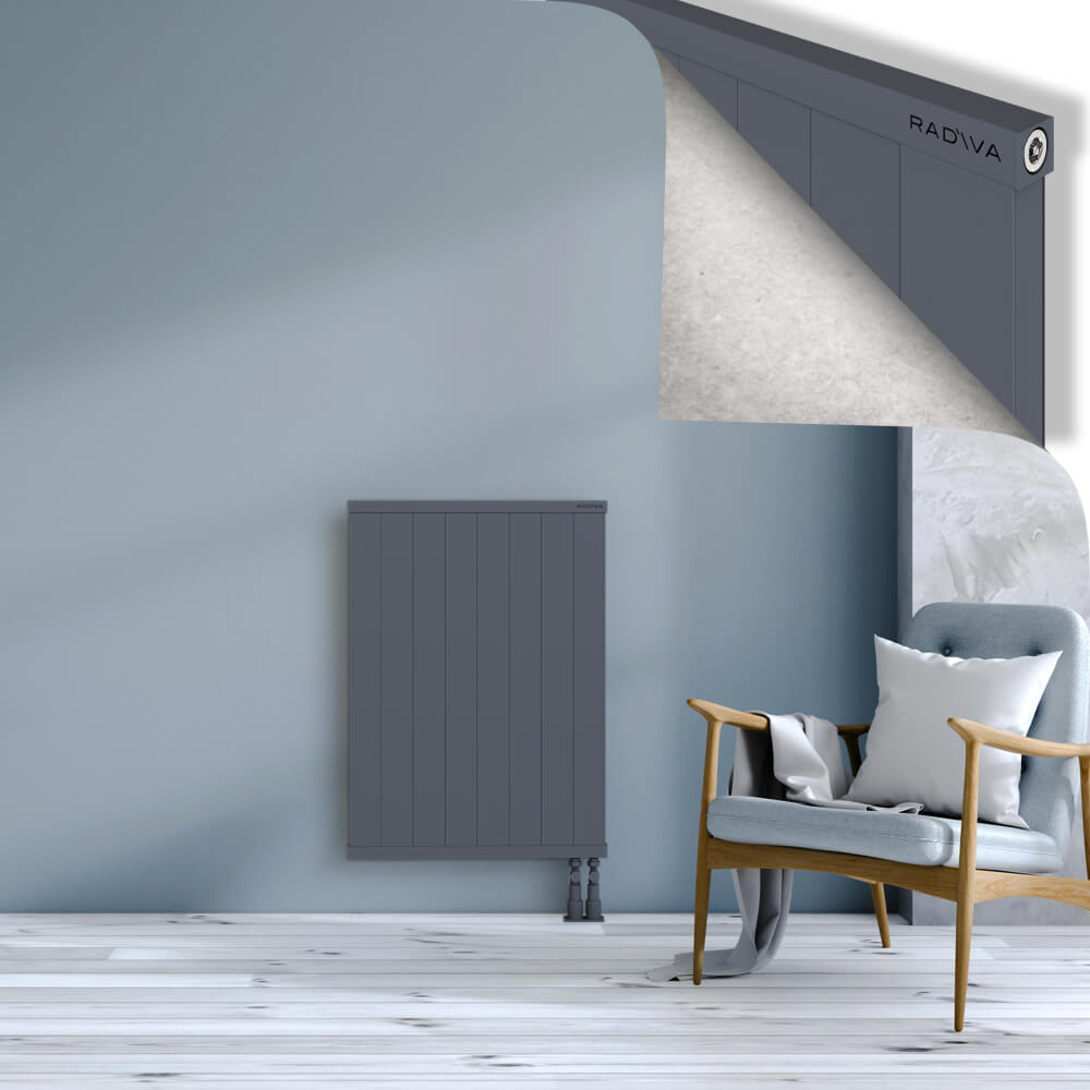 Rio Dekoratif Alüminyum Radyatör 900x804 Antrasit - 3