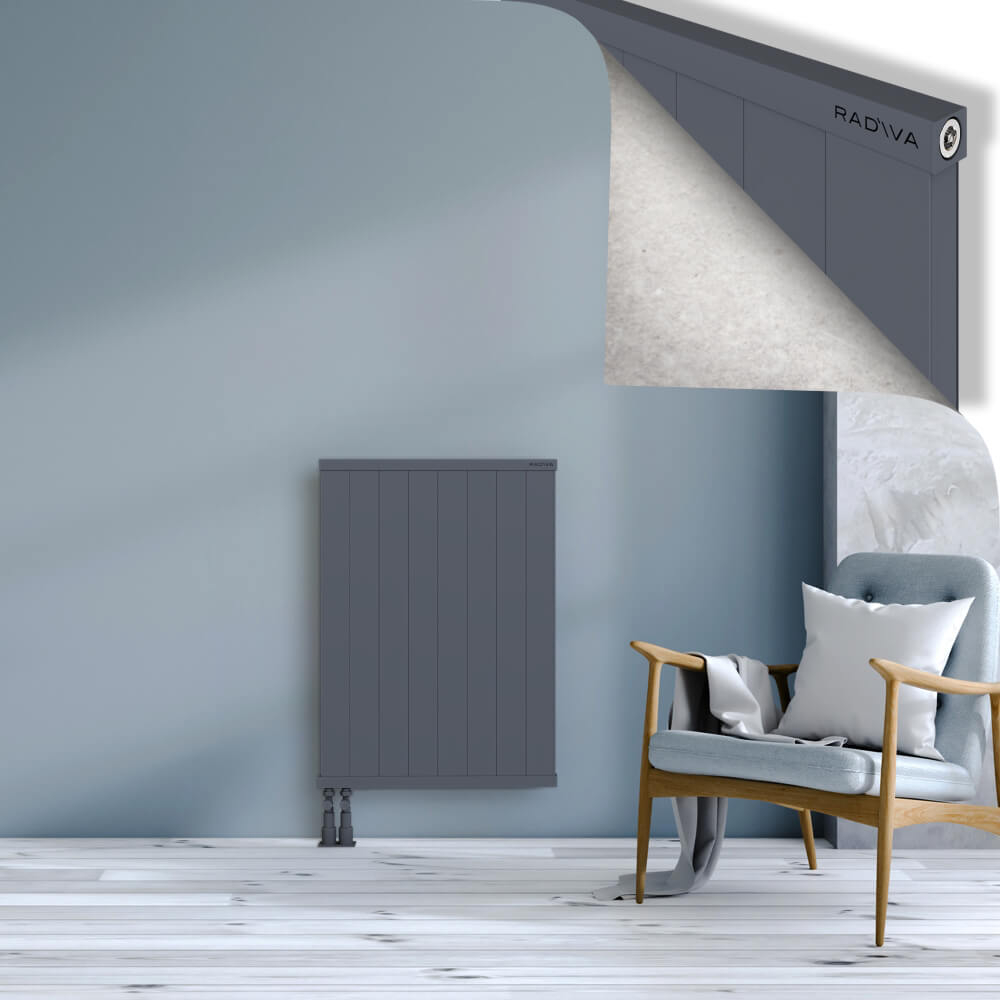 Rio Dekoratif Alüminyum Radyatör 900x804 Antrasit - 4