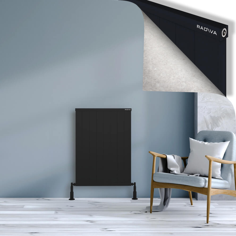 Rio Dekoratif Alüminyum Radyatör 900x804 Siyah