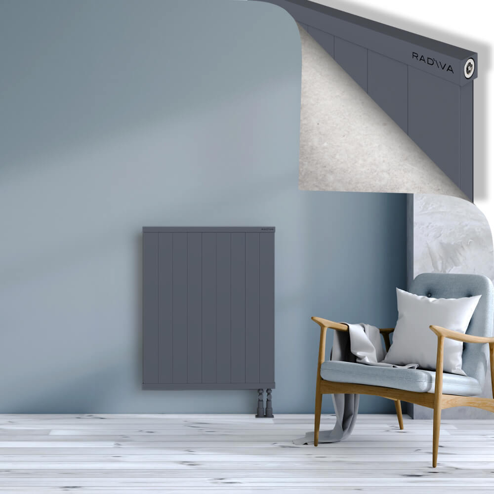 Rio Dekoratif Alüminyum Radyatör 900x904 Antrasit - 3
