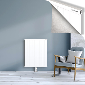 Rio Dekoratif Alüminyum Radyatör 900x904 Beyaz Alt Orta 50mm