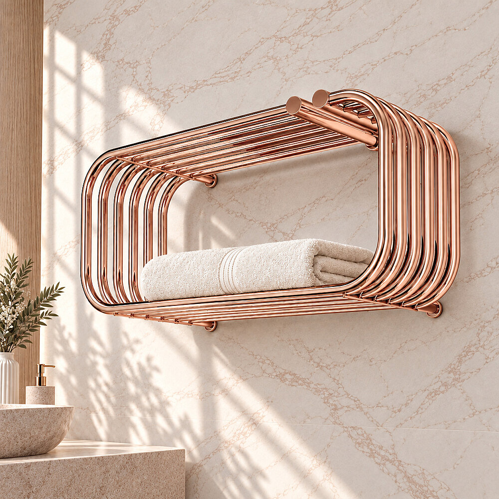Santorini Dekoratif Havlupan 700x330 Rose Gold - 1