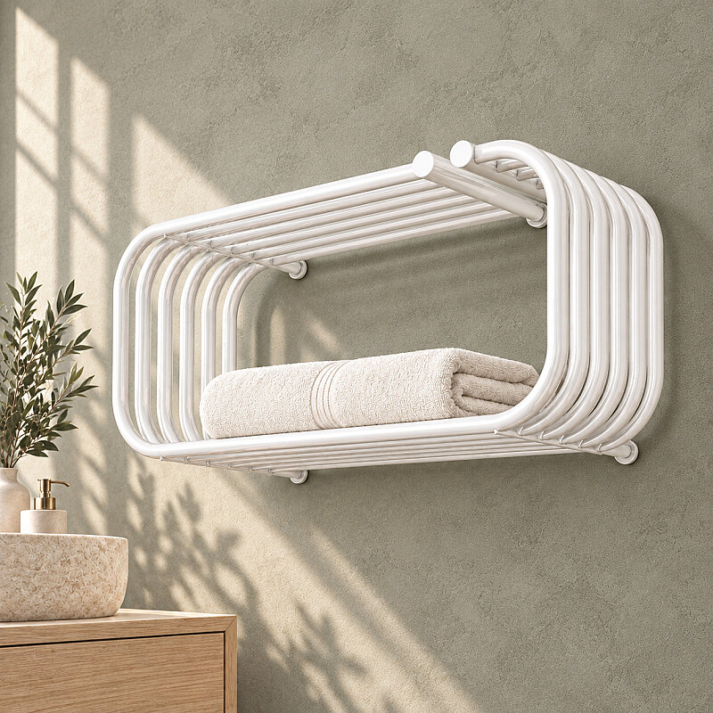 Santorini Sèche-serviettes Décoratif 700x330 Blanc