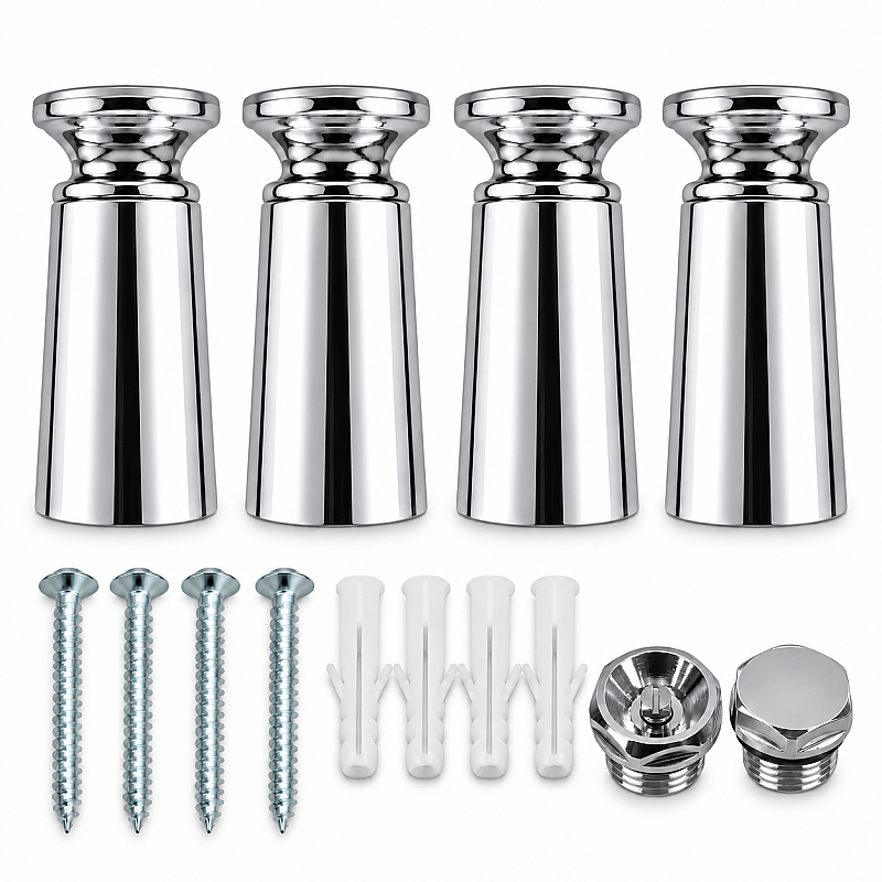 Sèche Serviettes Bracket 4 Pcs Chrome With Blind Plug