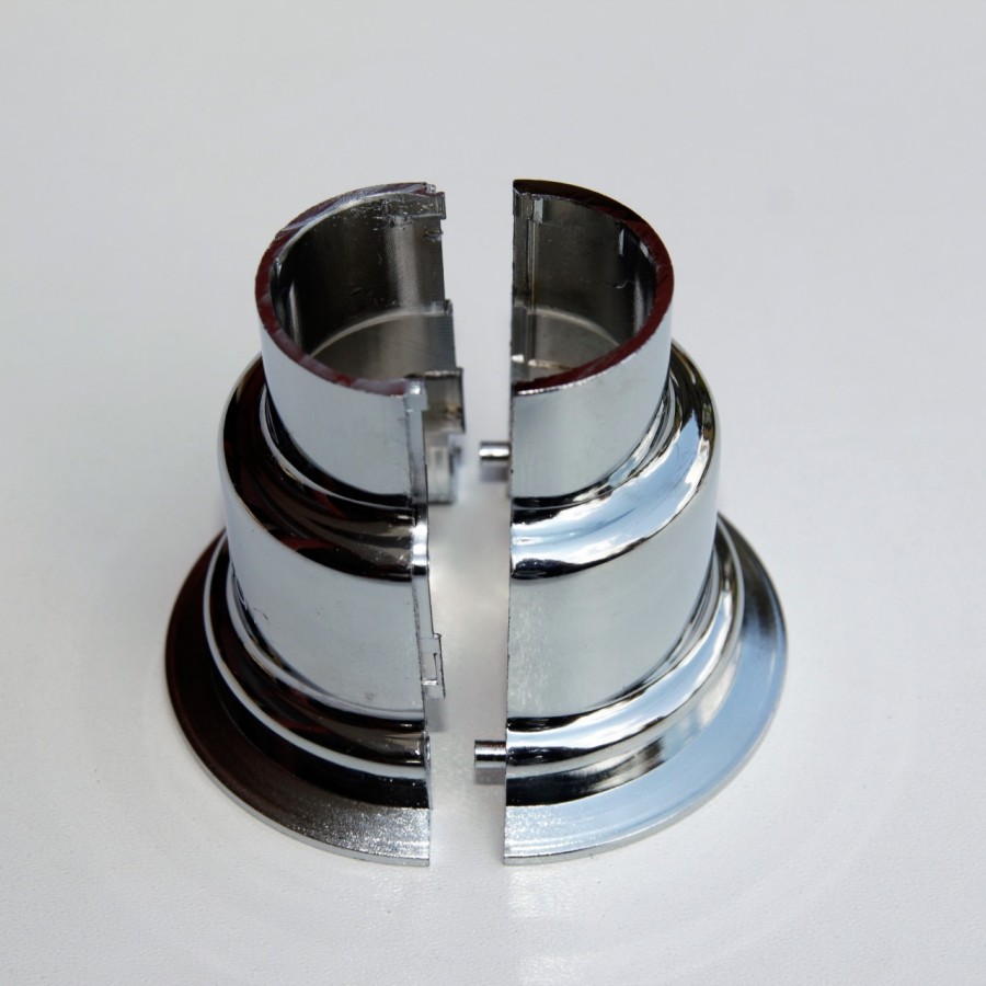 Sèche Serviettes Tube Hiding Sleeve Plug-In Plastic Chrome - 3