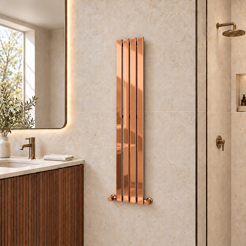 Silba Decorative Towel Rail 270x1500 Copper