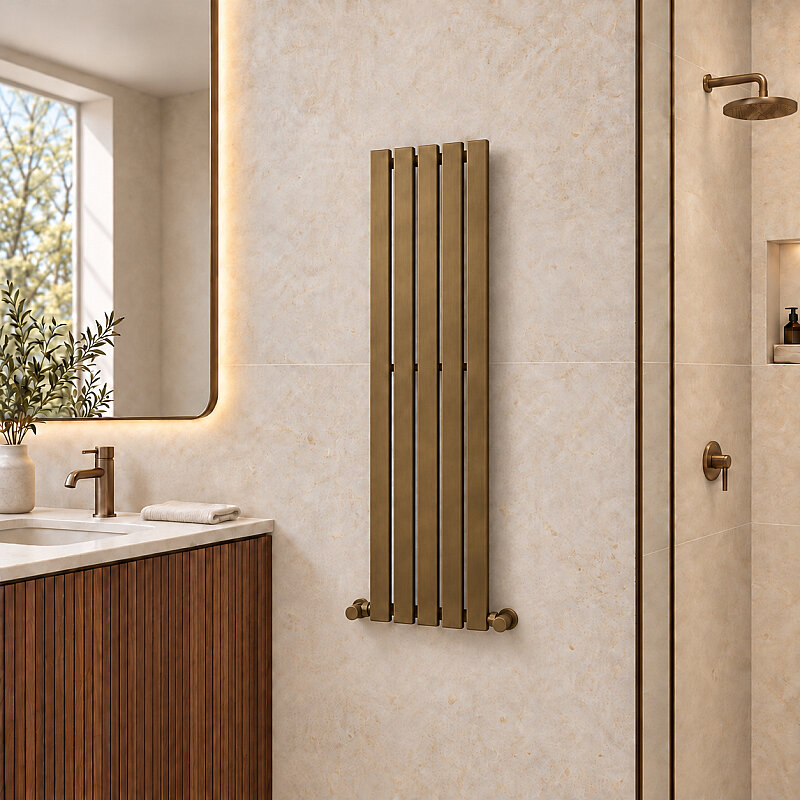 Silba Decorative Towel Rail 340x1500 Antique