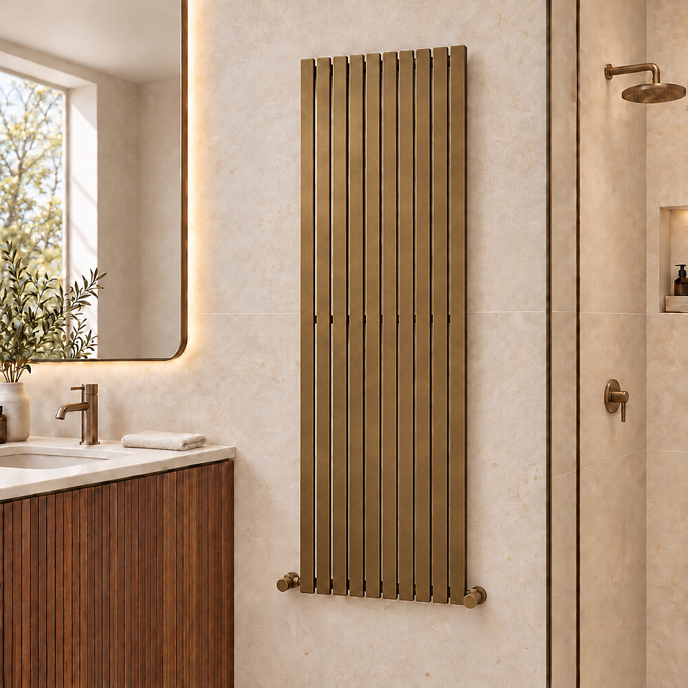 Silba Decorative Towel Rail 550x1800 Antique - 1