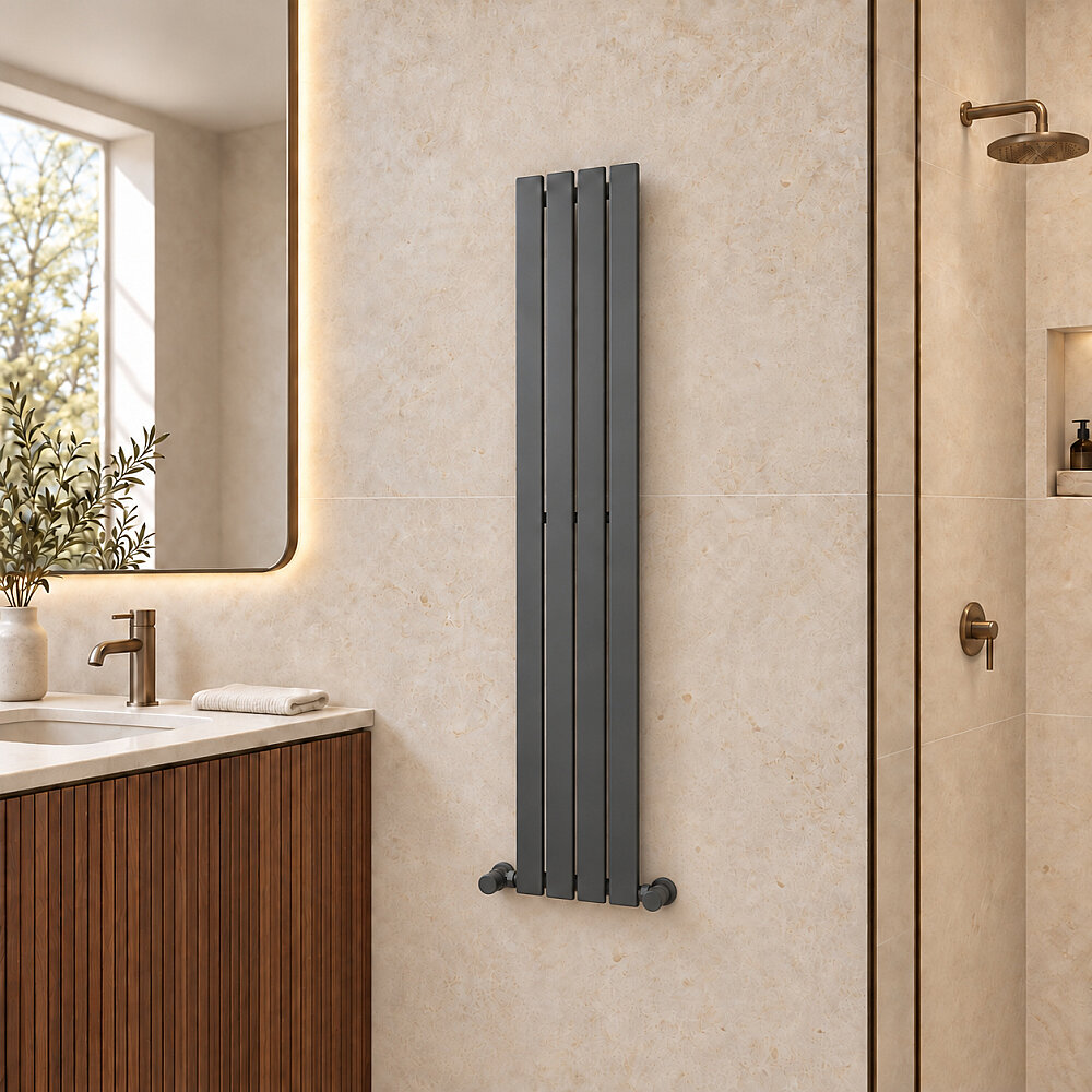 Silba Decorative Towel Rail 270x1500 Anthracite - 1
