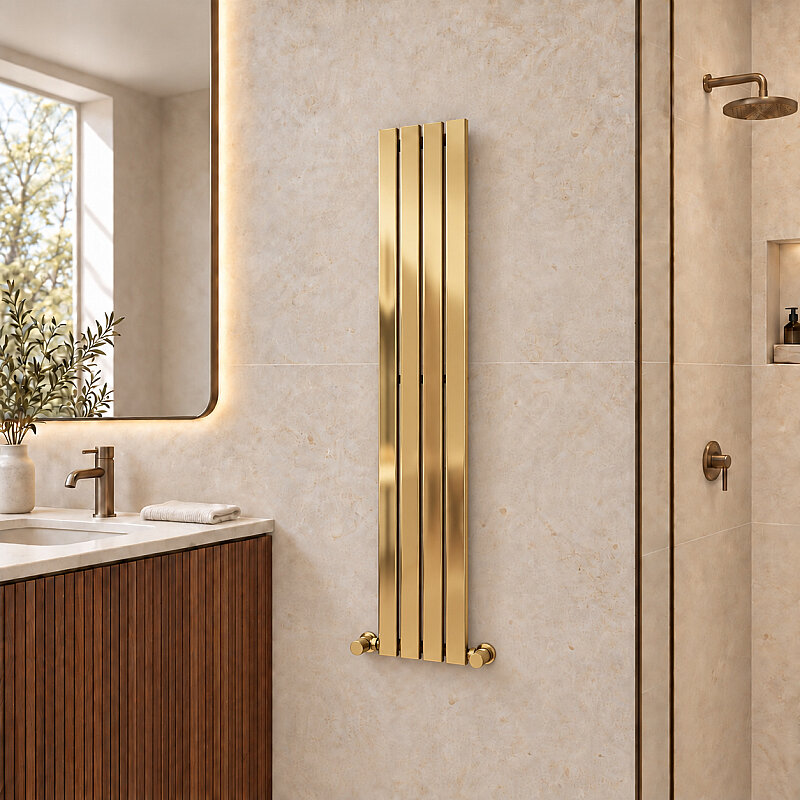 Silba Decorative Towel Rail 270x1500 Gold