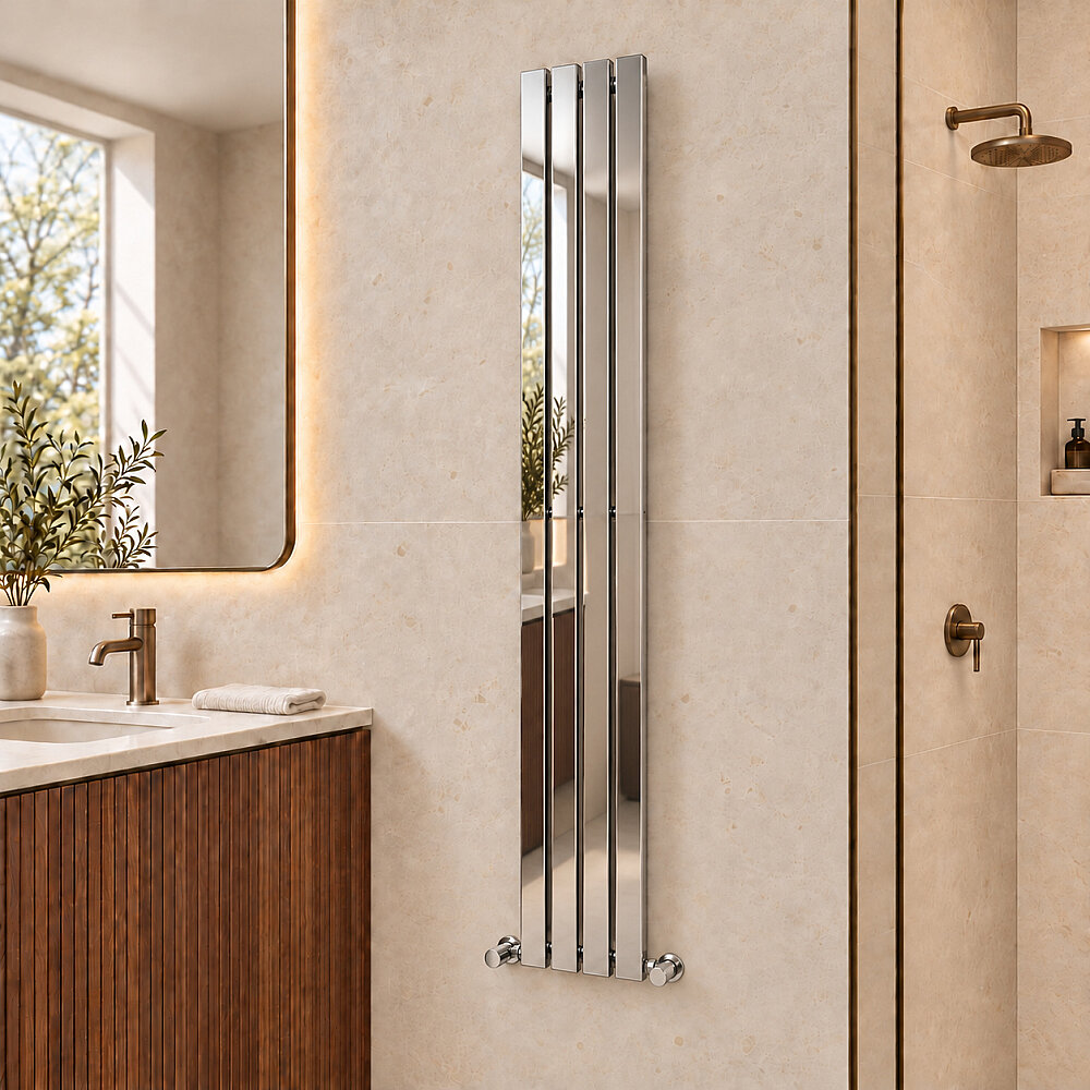 Silba Decorative Towel Warmer 270x1800 Chrome - 1
