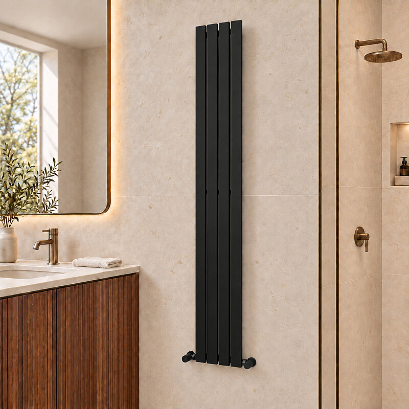 Silba Decorative Towel Rail 270x1800 Black