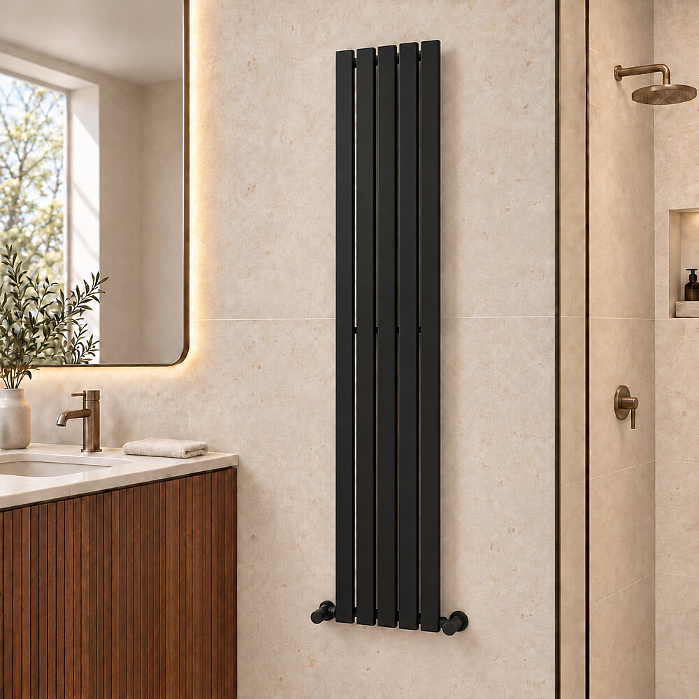Silba Sèche-serviettes Décoratif 340x1800 Noir - 1