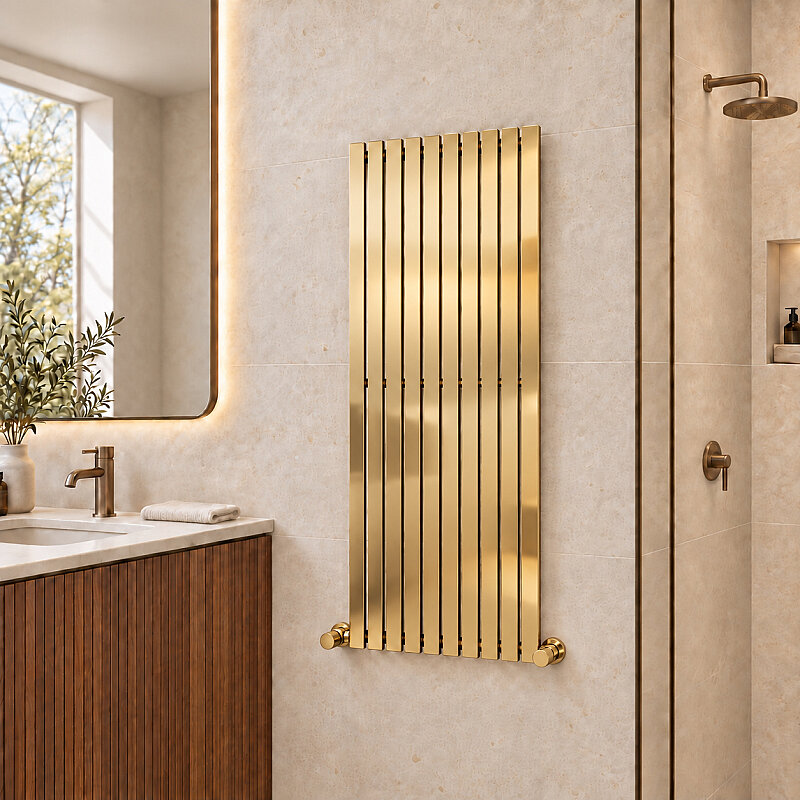 Silba Sèche-serviettes Décoratif 550x1500 Doré