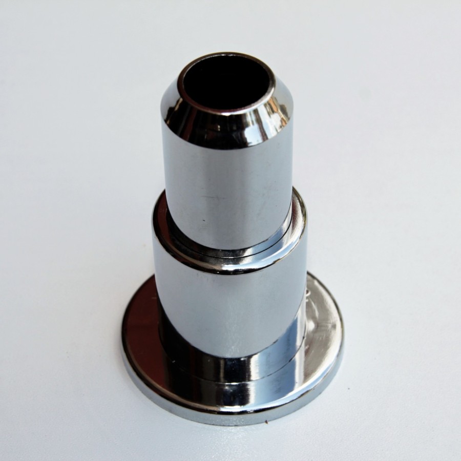 Single Radiator Tube Hiding Sleeve Stringed Plastic Chrome - 1