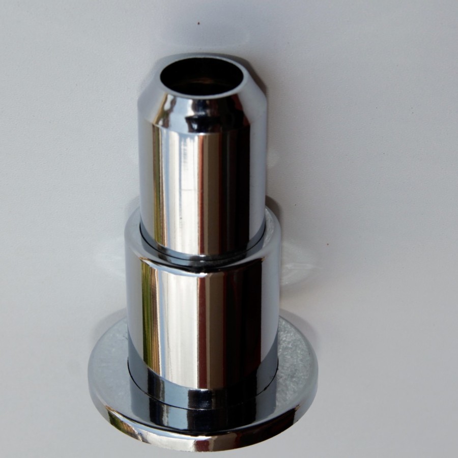 Single Radiator Tube Hiding Sleeve Stringed Plastic Chrome - 4