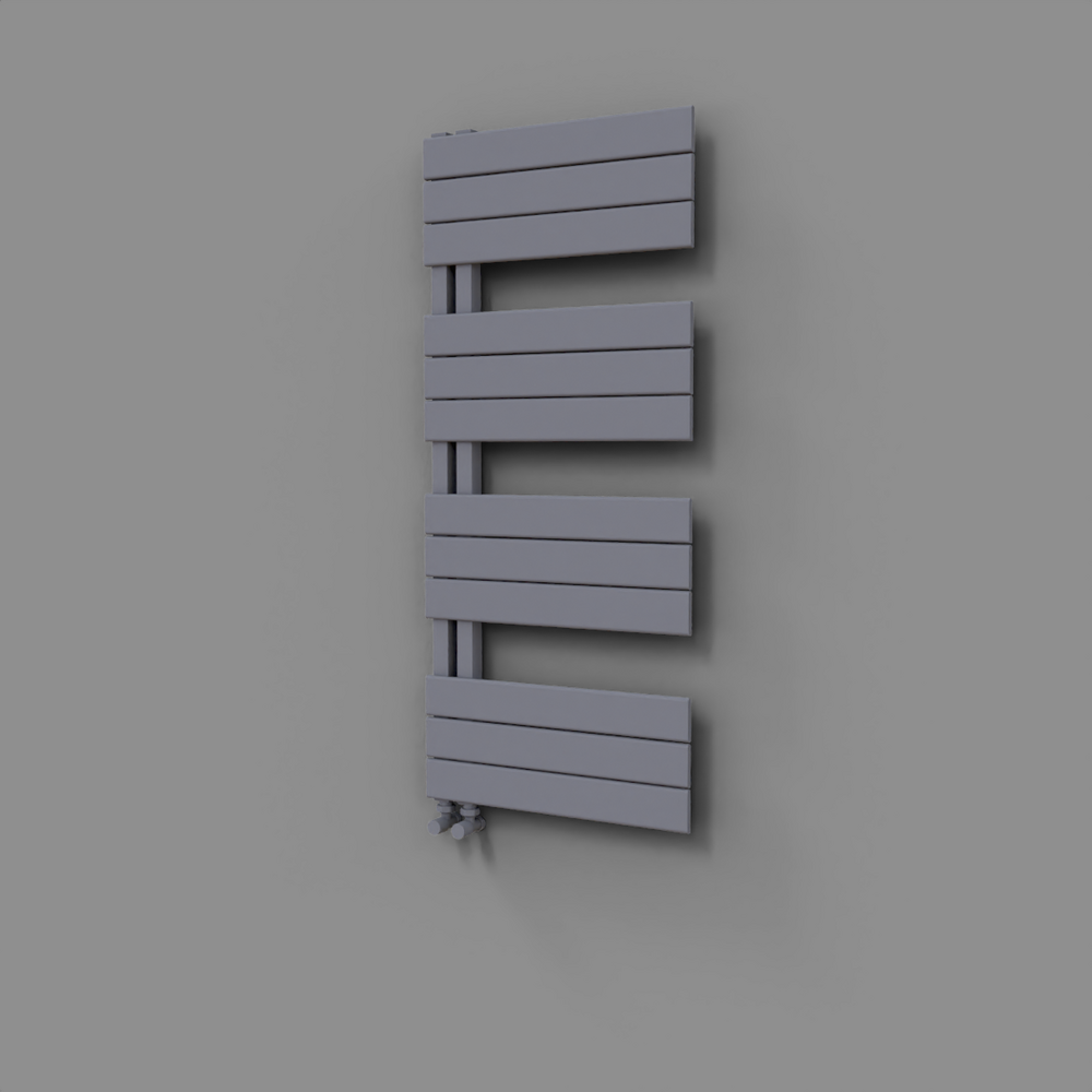 Sirius Decorative Towel Rail 500x1150 Grey - 1