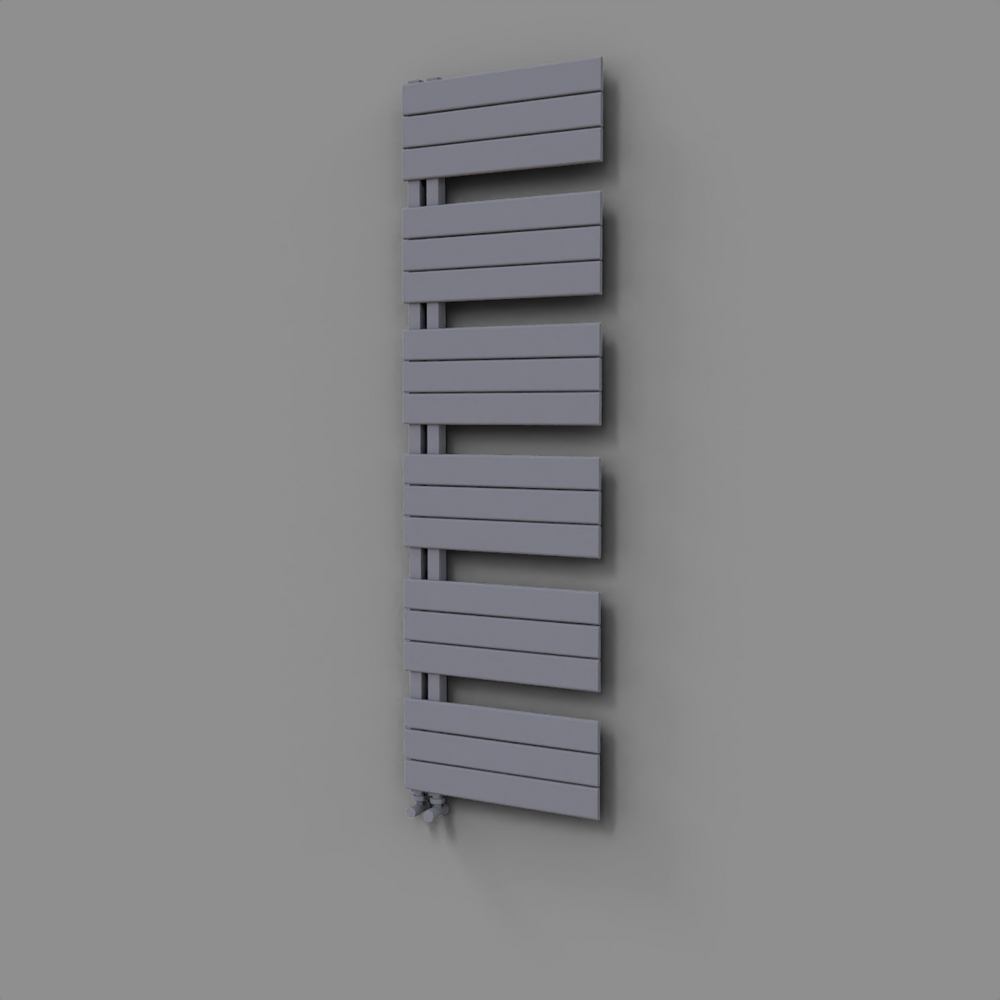 Sirius Decorative Towel Rail 500x1640 Grey - 1