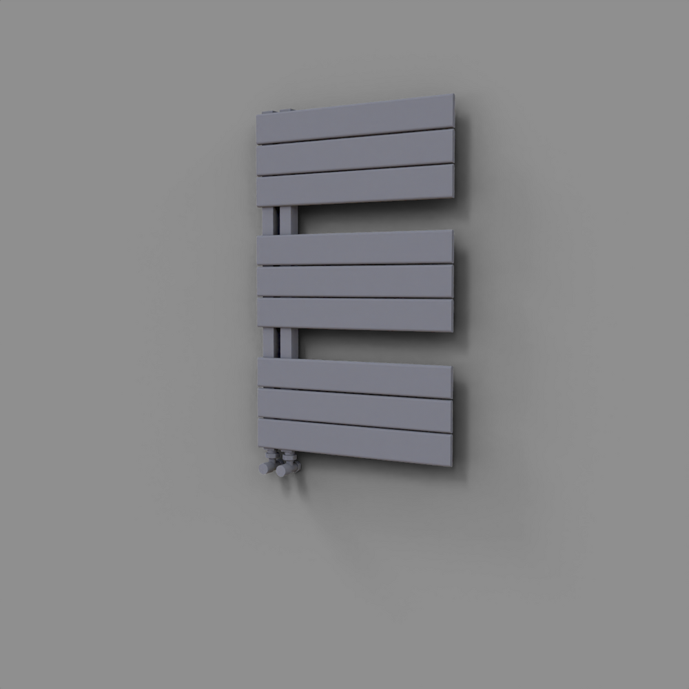 Sirius Decorative Towel Rail 500x800 Grey - 1