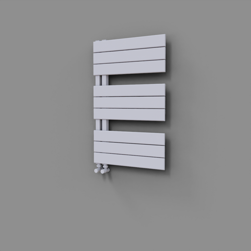 Sirius Decorative Towel Rail 500x800 White