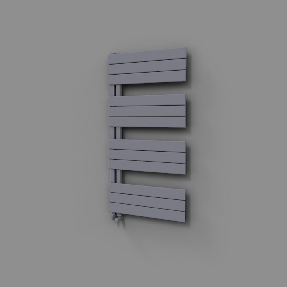 Sirius Decorative Towel Rail 600x1150 Grey - 1