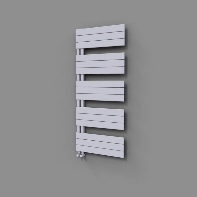 Sirius Decorative Towel Rail 600x1400 White