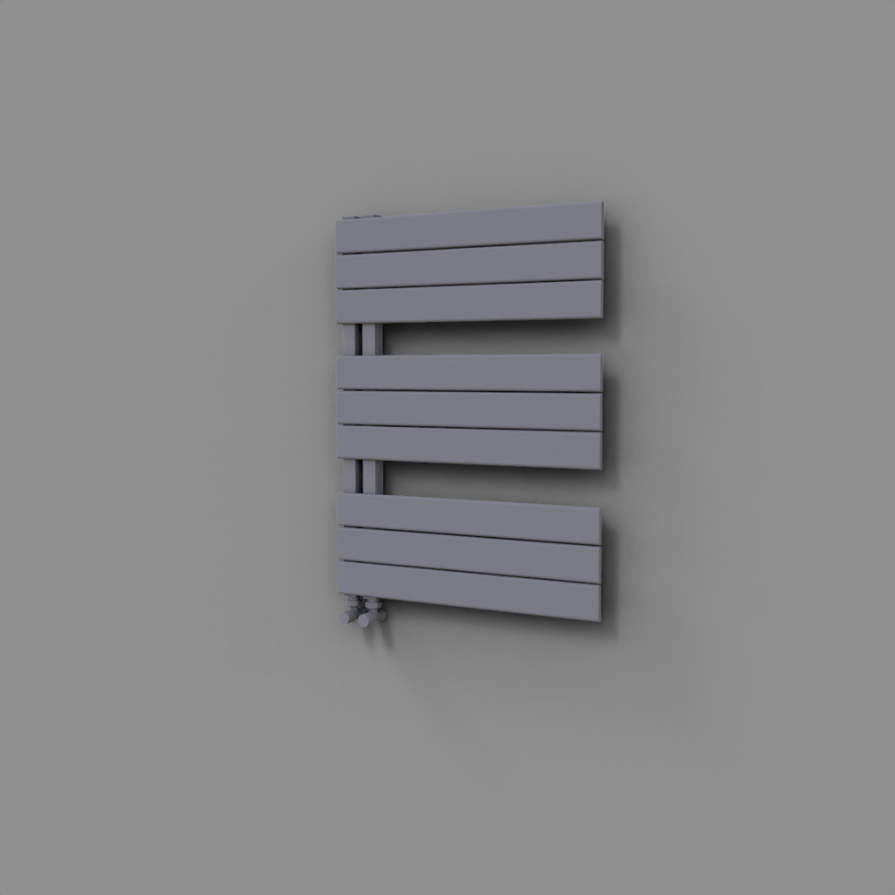 Sirius Decorative Towel Rail 600x800 Grey - 1