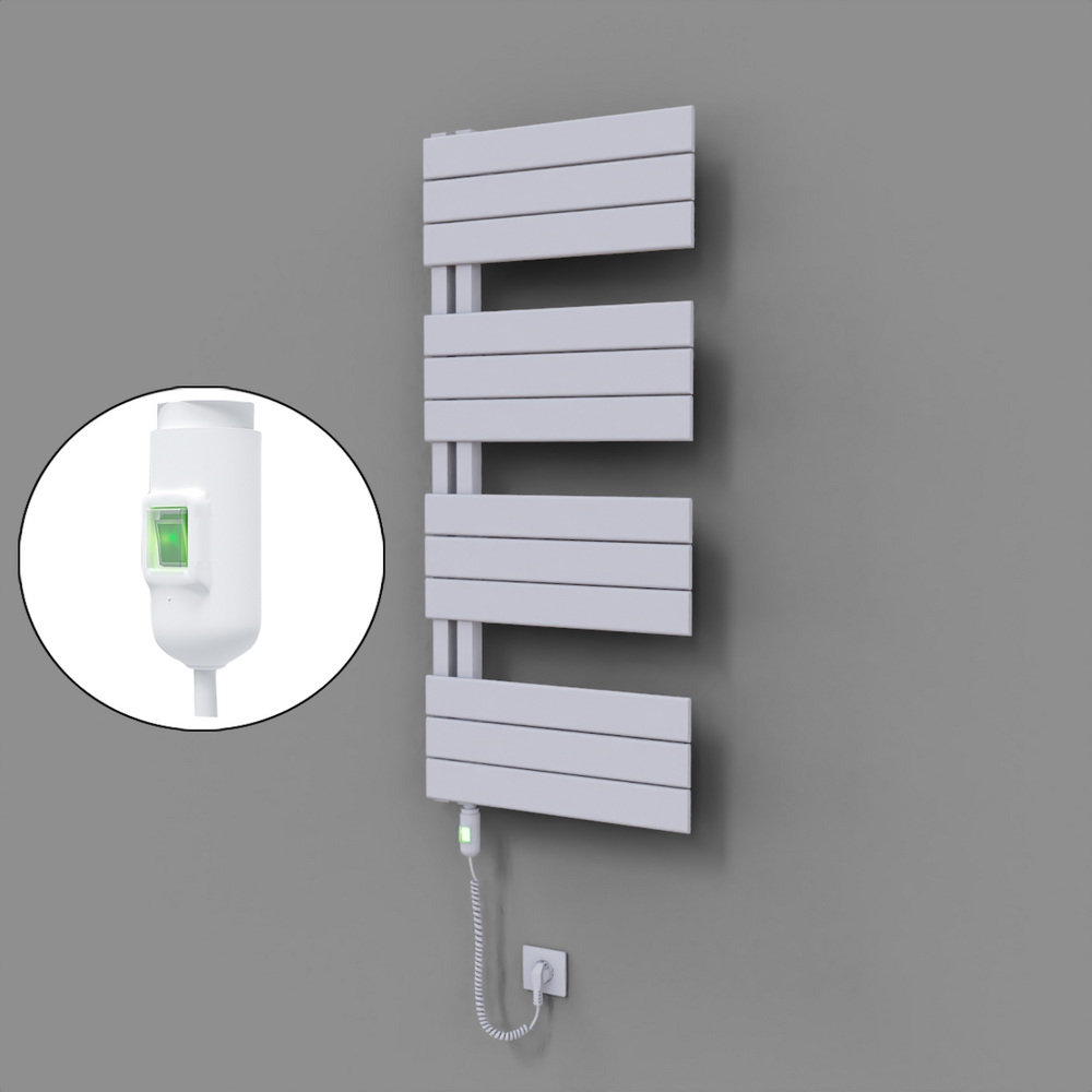 Sirius Dekoratif Elektrikli Havlupan 500x1150 Beyaz (On/Off Düğmeli) 600W - 1