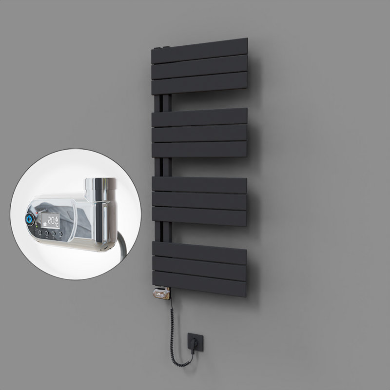Sirius Dekoratif Elektrikli Havlupan 500x1150 Koyu Antrasit (Thesis Termostat) 600W 