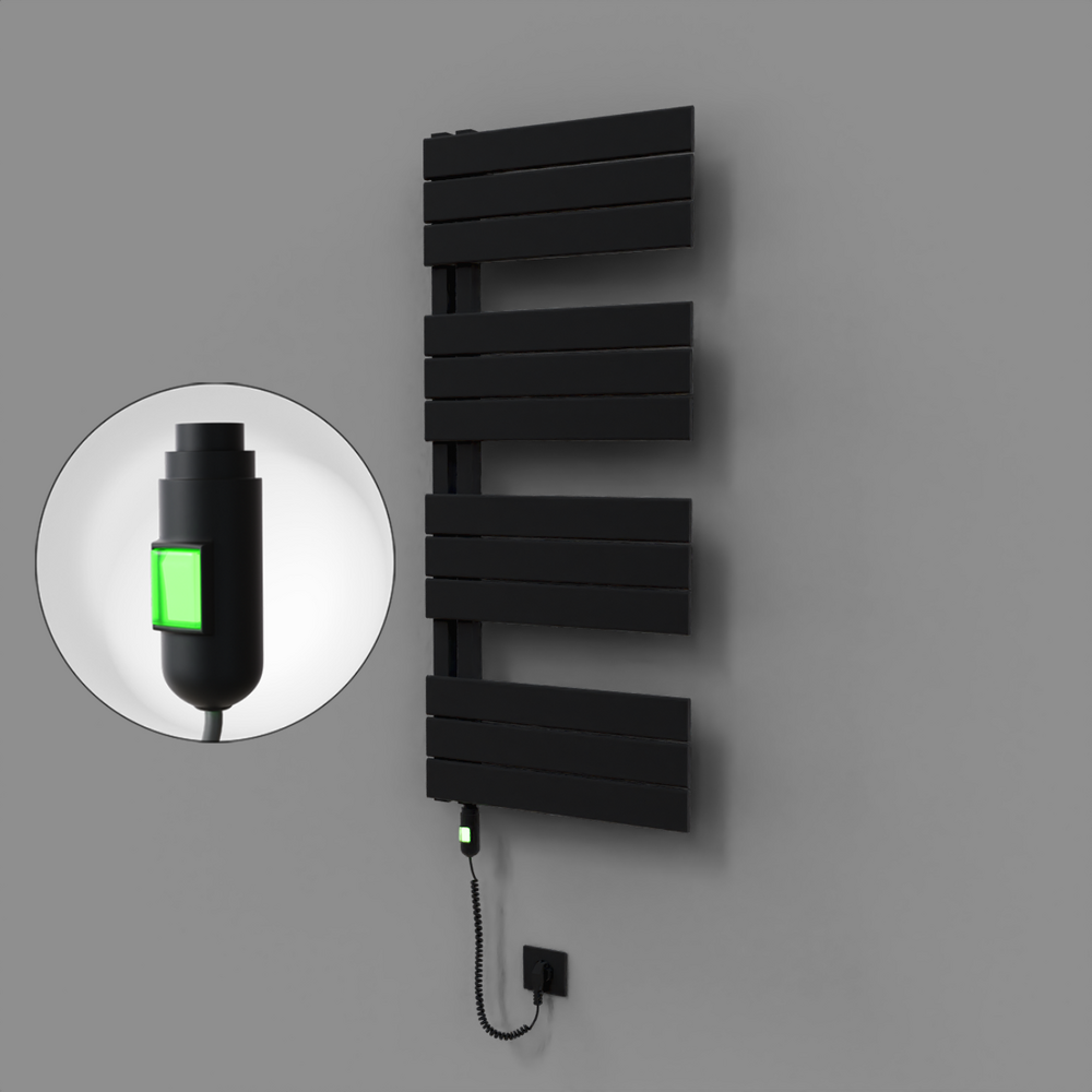 Sirius Dekoratif Elektrikli Havlupan 500x1150 Siyah (On/Off Düğmeli) 600W - 1