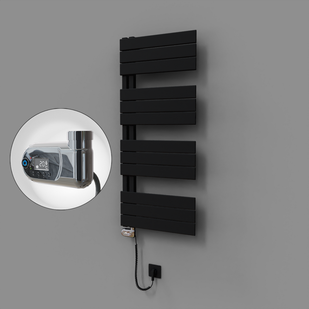 Sirius Dekoratif Elektrikli Havlupan 500x1150 Siyah (Thesis Termostat) 600W - 1