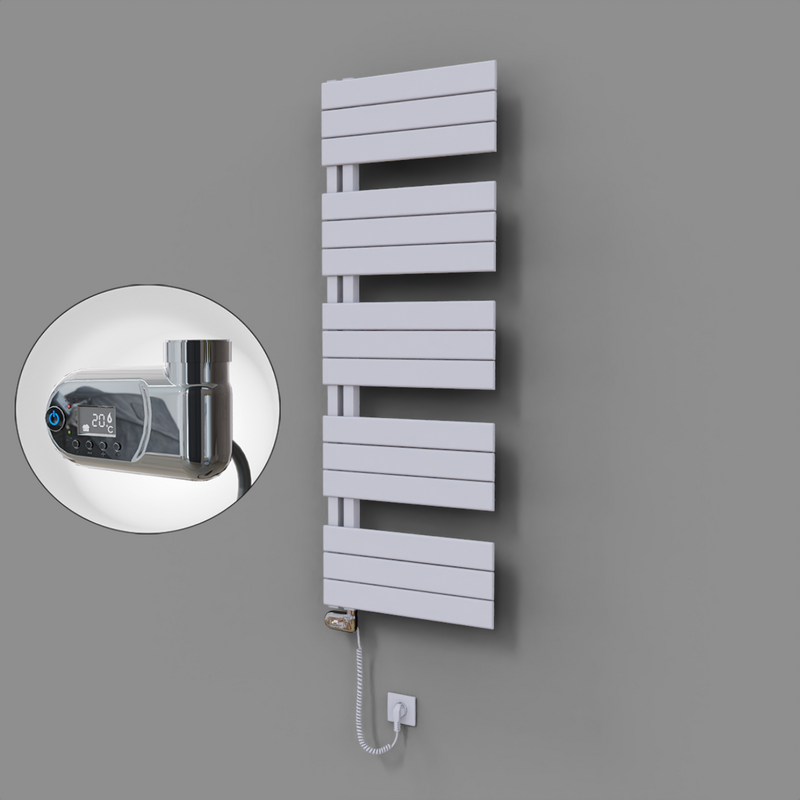 Sirius Dekoratif Elektrikli Havlupan 500x1400 Beyaz (Thesis Termostat) 600W 