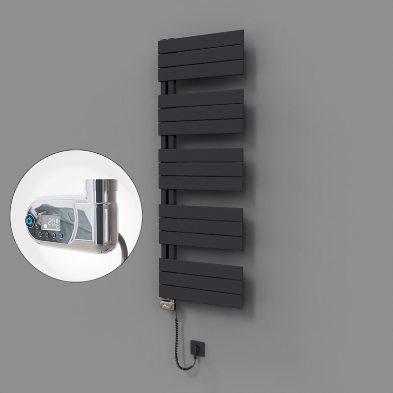 Sirius Dekoratif Elektrikli Havlupan 500x1400 Koyu Antrasit (Thesis Termostat) 600W 