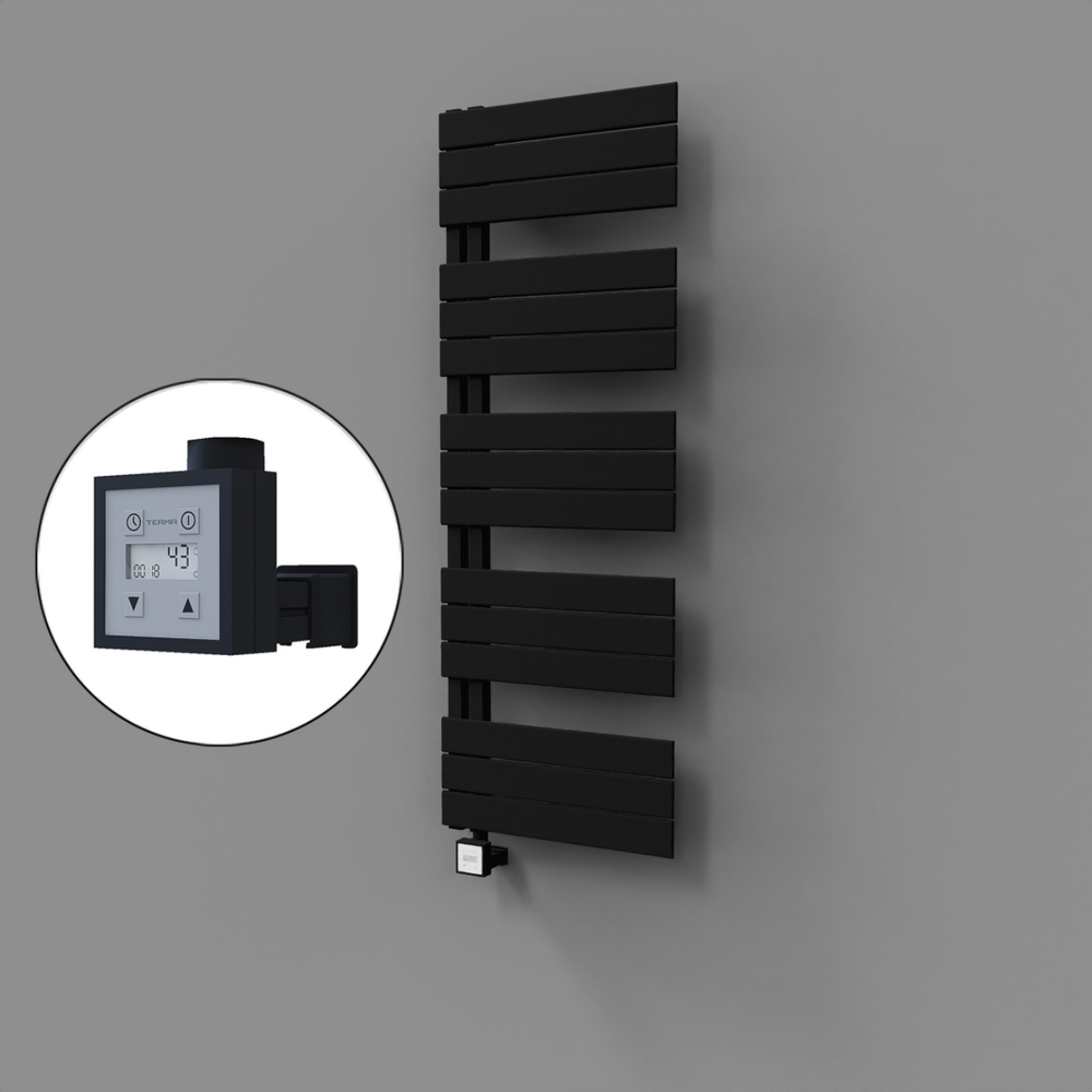 Sirius Dekoratif Elektrikli Havlupan 500x1400 Siyah (KTX3 Termostat) 600W - 1