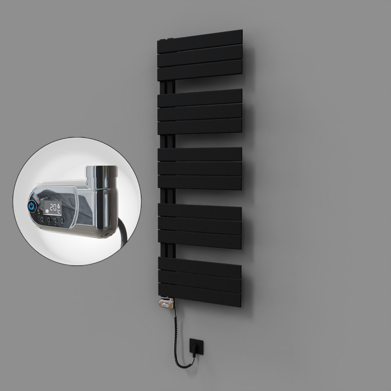 Sirius Dekoratif Elektrikli Havlupan 500x1400 Siyah (Thesis Termostat) 600W 