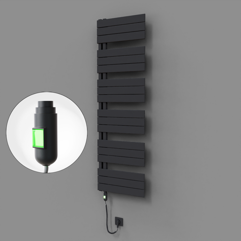 Sirius Dekoratif Elektrikli Havlupan 500x1640 Koyu Antrasit (On/Off Düğmeli) 900W 