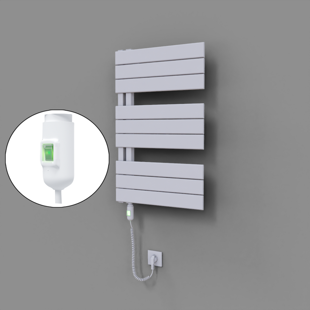 Sirius Dekoratif Elektrikli Havlupan 500x800 Beyaz (On/Off Düğmeli) 300W - 1