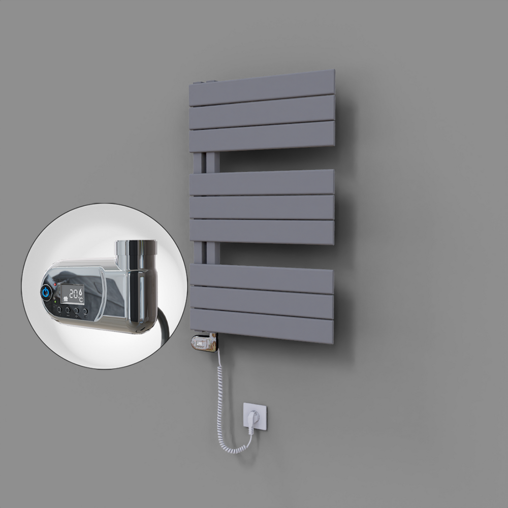 Sirius Dekoratif Elektrikli Havlupan 500x800 Gri (Thesis Termostat) 300W - 1