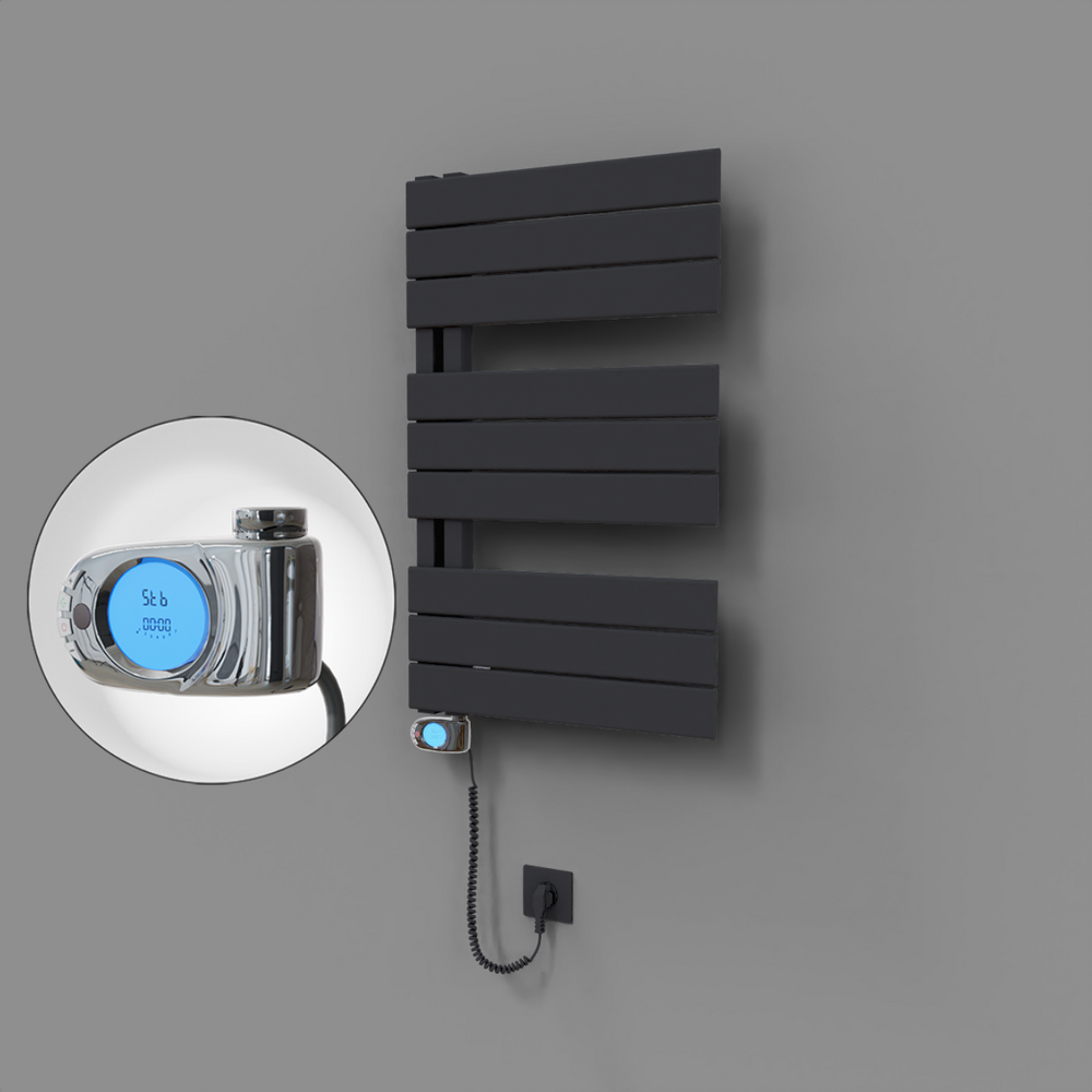 Sirius Dekoratif Elektrikli Havlupan 500x800 Koyu Antrasit (Musa Termostat) 300W - 1