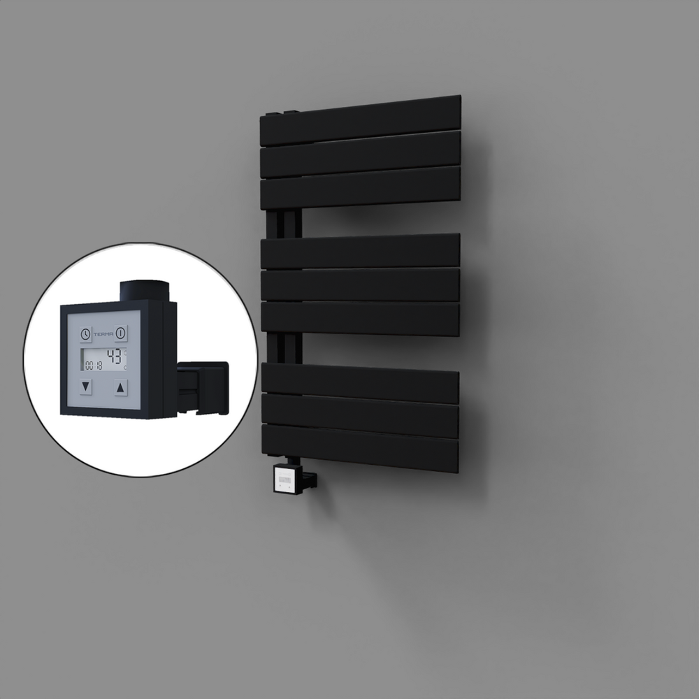 Sirius Dekoratif Elektrikli Havlupan 500x800 Siyah (KTX3 Termostat) 300W - 1