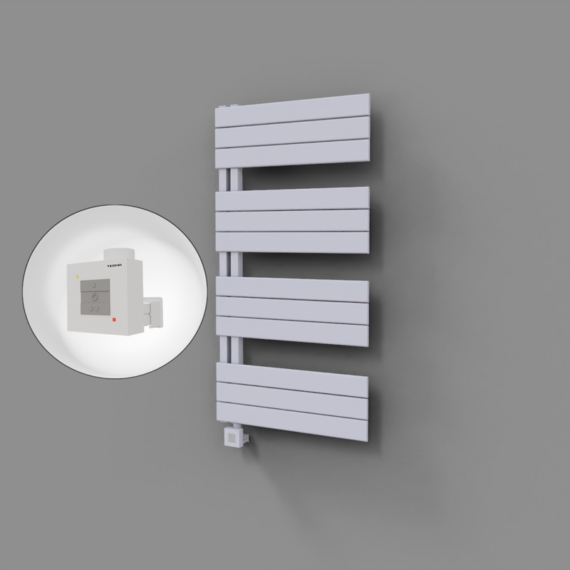 Sirius Dekoratif Elektrikli Havlupan 600x1150 Beyaz (KTX1 Termostat) 600W 