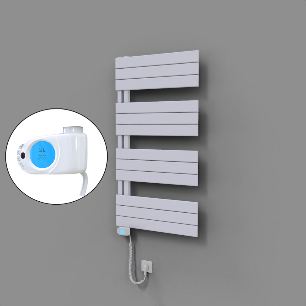 Sirius Dekoratif Elektrikli Havlupan 600x1150 Beyaz (Musa Termostat) 600W - 1