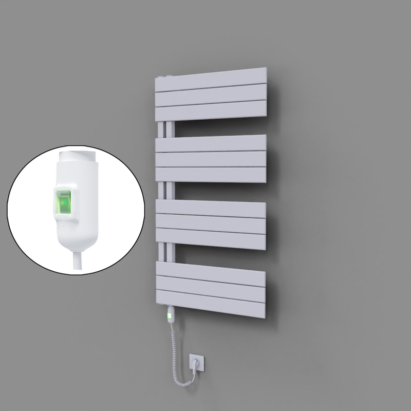 Sirius Dekoratif Elektrikli Havlupan 600x1150 Beyaz (On/Off Düğmeli) 600W 