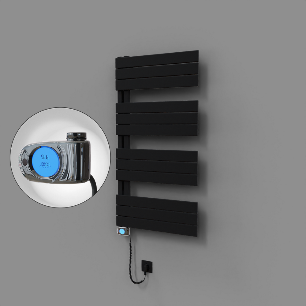 Sirius Dekoratif Elektrikli Havlupan 600x1150 Siyah (Musa Termostat) 600W - 1