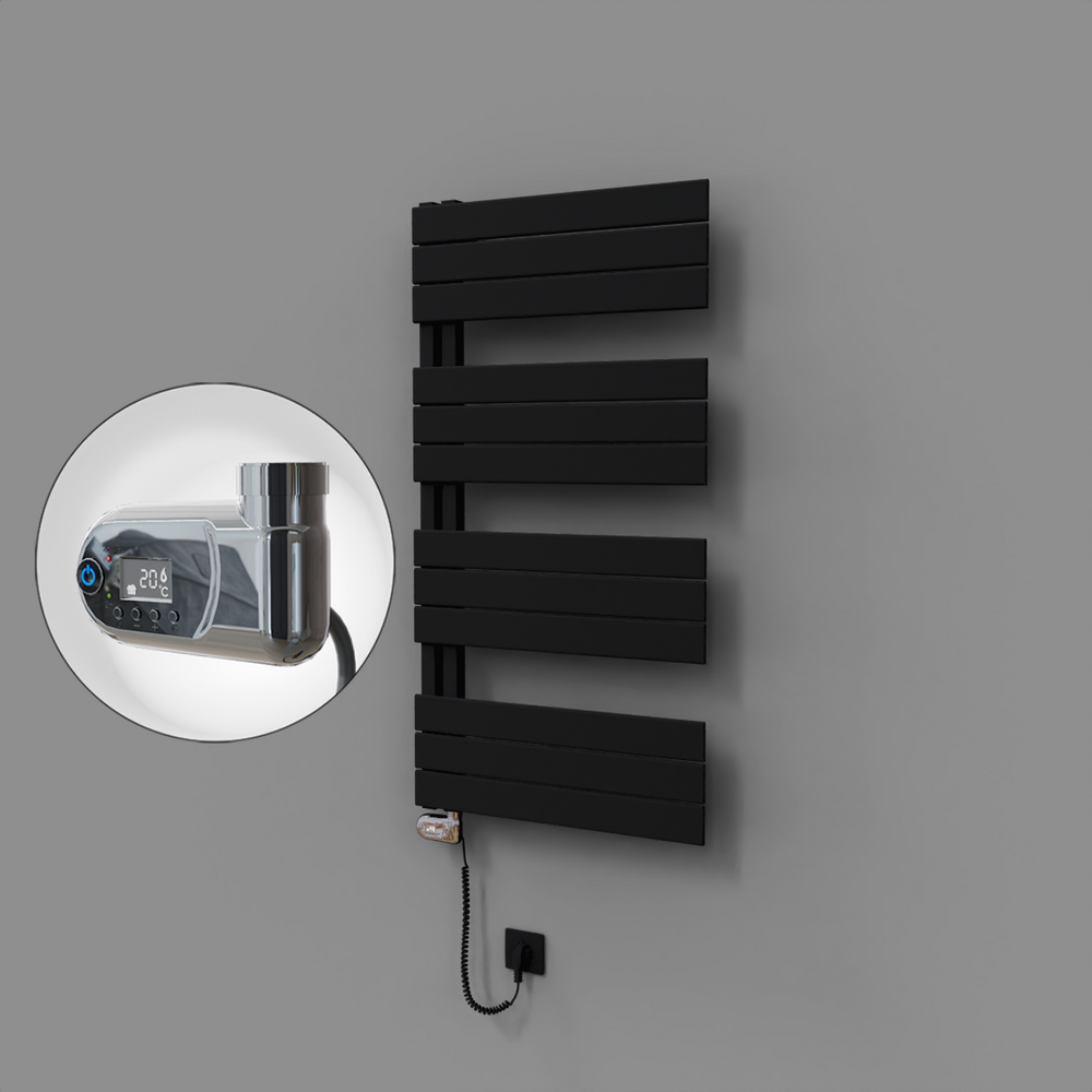 Sirius Dekoratif Elektrikli Havlupan 600x1150 Siyah (Thesis Termostat) 600W - 1