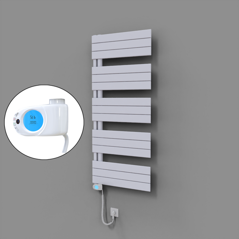 Sirius Dekoratif Elektrikli Havlupan 600x1400 Beyaz (Musa Termostat) 900W 