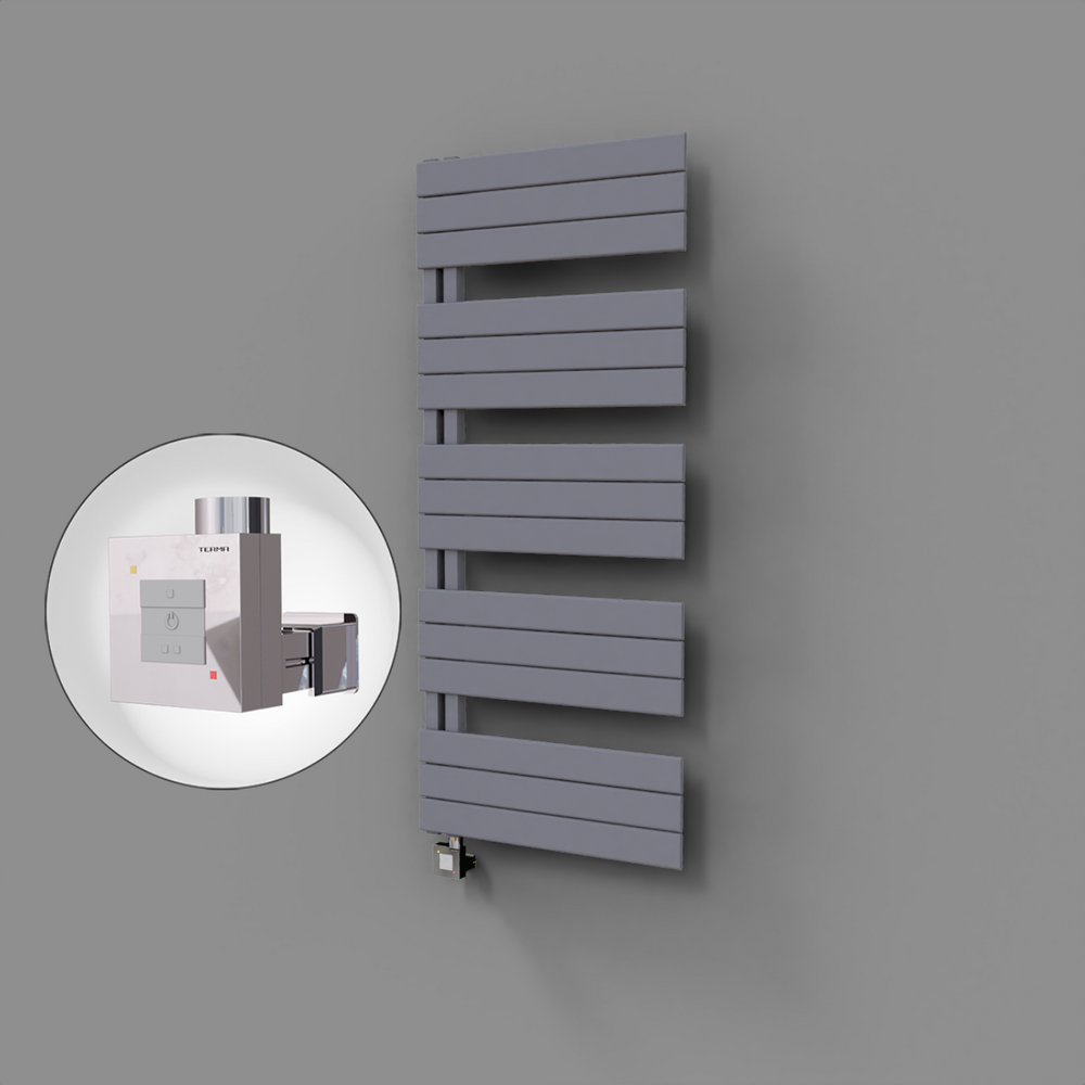 Sirius Dekoratif Elektrikli Havlupan 600x1400 Gri (KTX1 Termostat) 1000W - 1