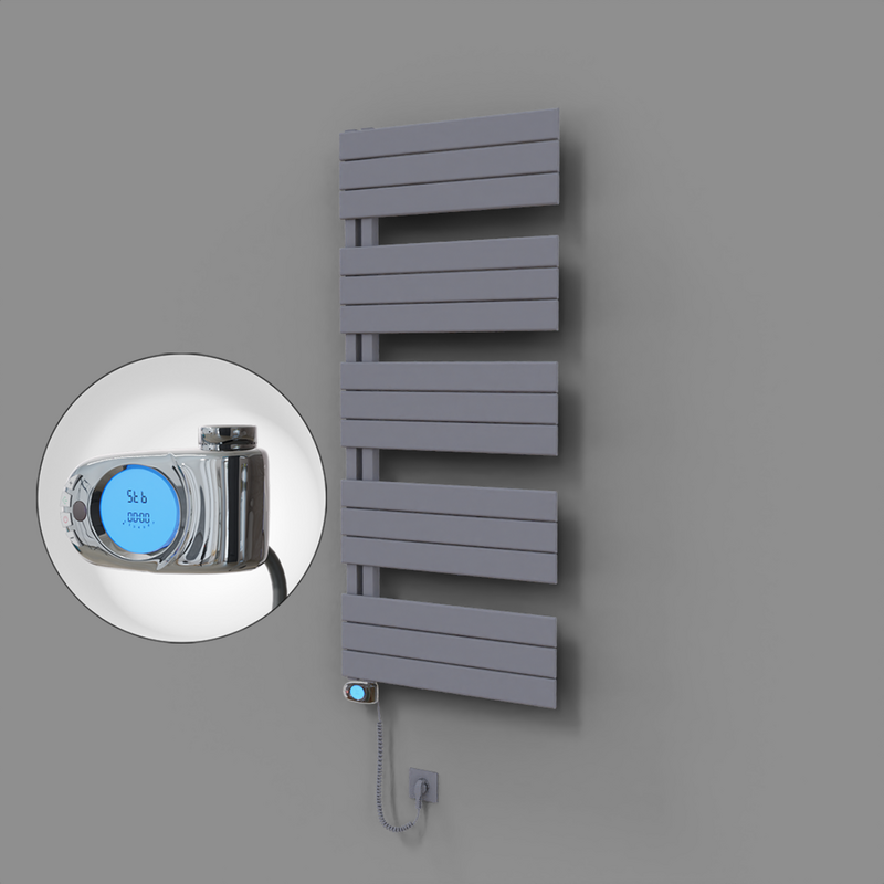 Sirius Dekoratif Elektrikli Havlupan 600x1400 Gri (Musa Termostat) 900W 