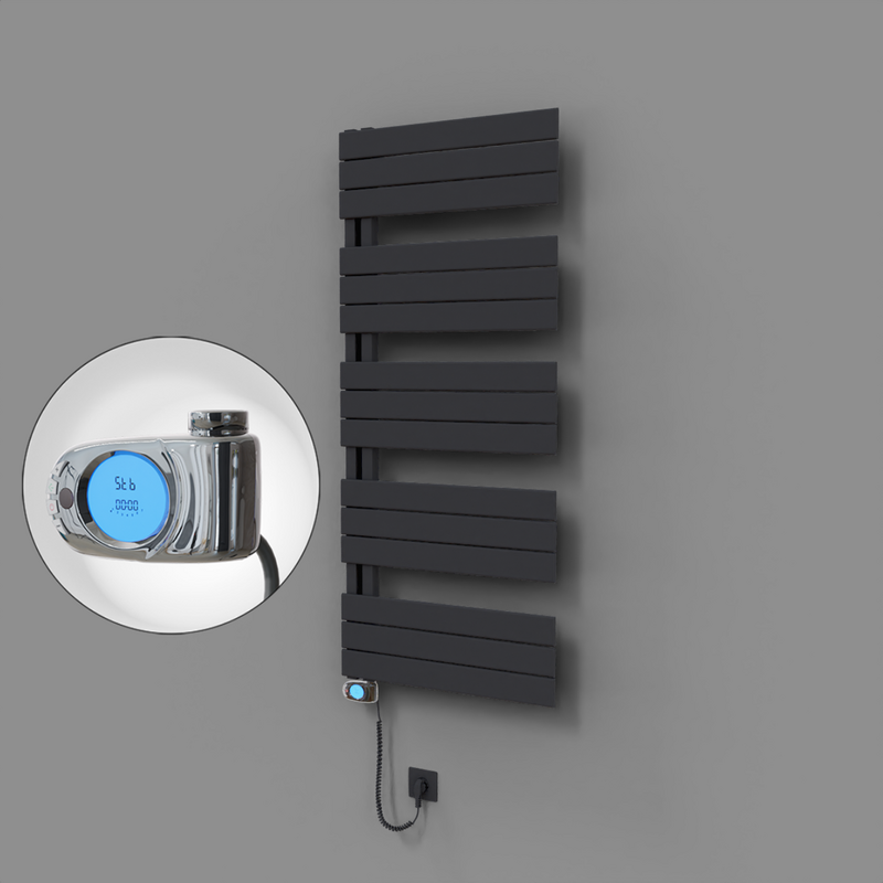 Sirius Dekoratif Elektrikli Havlupan 600x1400 Koyu Antrasit (Musa Termostat) 900W 